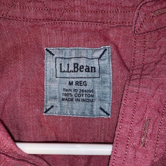 Size M L. L. Bean Button Down Long Sleeve Shirt - Picture 3 of 4